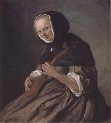 Jan Steen Woman Playing the cittern oil painting reproduction